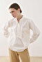 Ribbed Cotton Shirt Ecru - 3