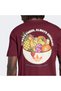 Trefoil Series Loose Fit Men's Burgundy T-Shirt - 5