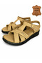 Inside and Outside Genuine Leather Fully Orthopedic Soft Comfortable Everyday Sandals - 4