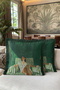 Bohemian Figured Artistic Fringed Pillowcase - Portrait Themed Modern Navy Blue Tassel Throw Pillow Cover - 6