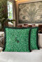 Floral Premium Spring Breeze Fringed Pillowcase-Cute Cat Boho Black Tassel Throw Pillow Cover - 5