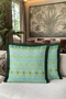 Ethnic Turquoise Geometric Fringed Pillowcase-Authentic Aztec Mint Yellow Black Tassel Throw Pillow Cover - 6