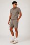 Men's 100% Cotton Polo Collar T-Shirt and Shorts Set – Slim Fit Summer 2-Piece Combination - 3