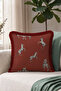 Exotic Zebra Pattern Safari Fringe Pillowcase - Animal Themed Bohemian Tassel Throw Pillow Cover - 7