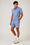 Men's 100% Cotton Polo Collar T-Shirt and Shorts Set – Slim Fit Summer 2-Piece Combination - 2