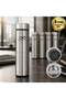 Customized with Your Logo, 5 Pieces of 5338 Steel Thermos with Digital Strainer, 450 ml Corporate Thermos