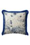 Sailor's Lantern Vintage Fringed Pillowcase - Nautical Classic Retro Navy Blue Tassel Throw Pillow Cover - 6