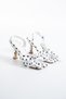 Fleur Women's Polka Dot Open-Back Heeled Shoes