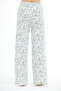 Women's 100% Viscose Floral Patterned Pajama Bottoms - 3