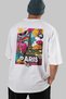 Paris France 7 White Oversize Country City Back Printed Unisex T-Shirt 100% Cotton Premium - 6