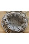Hand Knitted Silver Gray Color Flexible Summer Glittery Mesh Hair Beanie - 7