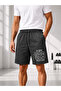Dc Athletic Series 026 2-Pack Men's Black Printed Economic Shorts Comfortable Fit Summer Casual Bermuda/Shorts - 4