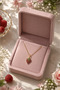 Strawberry Figured Colorful Stone Steel Necklace (Gold Color) - 3
