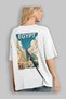Egypt 2 White Oversize Country City Back Printed Unisex T-Shirt 100% Cotton Premium - 3