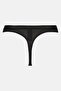 Women 3 Pieces Embroidered Logo Thong, Black - 2
