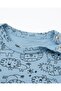 100% Cotton 0-3-6-9-12 Months Lion Printed Snap-On Bodysuit with Pants 2-Piece Ribbed Thin Set - 6