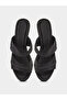 Black Double Strap Platform Mules - 5
