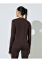 Brown Cotton Lycra T-Shirt With Thumbhole Sleeve - 5