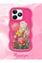 Realme C51 Compatible Case Camera Protector Red Silicone Couple Phone Case Floral Pattern - 2