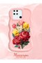 Redmi 10C Compatible Case Camera Protector Pink Silicone Couple Phone Case Floral Pattern - 2