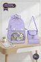 Transparent Luxury Primary-Secondary School Twill 3-Piece Set Bag with Toys, Thermal Lunch Bag and Pen Holder - 4