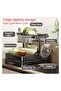 2 Tier Foldable Dish Rack, Double Storage Large Capacity, Kitchen Cutlery Drainer Rack with Water Conduit(Black) - 2