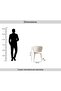 ANABEL DINING CHAIR - BEIGE WHITE - 6