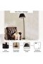 Beamer E-27 Arc Floor Lamp 135x40x180cm - Black - 7