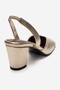 Maruelle Gold Silver Women's Heeled Shoes - 5