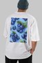 Blueberry 2 Oversize Back Printed White T-Shirt Unisex 100% Cotton Premium Design Streetwear - 6