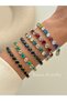 Steel Zircon Stone Waterway Bracelet 1 Piece, - 2
