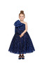 - Emerald Radiance One-Shoulder Sequin Dress - 4Y to 13Y