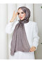 Patterned Cotton Fiber Hijab Daily Soft Special Textured Lightweight Shawl - 2