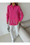Women's Oversize Shirt with Embroidered Front and Sleeves, Beaded Work - 7