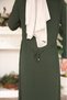Sendy Pleated Waist Lace-Up Stylish Dress - 6