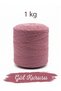 1 kg Cotton Hand Knitting Yarn Runner Yarn - Amigurumi Cotton Yarn Punch Yarn Motif Dusty Rose Color