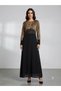 Leopard Print Top and Skirt, Partial Tulle and Lined, Dress with Metal Detail on the Collar.