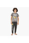 SmileyWorld Cotton Crew Neck Short Sleeves Pyjama Set with Fun Print
