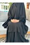 ملاءة سرير من قطعتين مع غطاء إبريزة أسود - 5