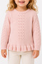 1-5 Years Old Girl's Bead Detail Knitwear Sweater 23213 - 4