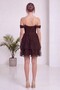 Women's Corset-Look Layered Skirted Lace Mini Dress Brown, Aqua Green, Ecru, Black, Burgundy - 7