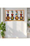 Wall Decor 4 Metal Musician Doll Panel - Handcrafted Iron Wall Art(L:32'' X H:18'') - 2