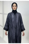 Elegant Noir Abaya-851 - 4