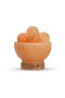 Himalayan Salt Fire Bowl Lamp with Crystal Balls - 3