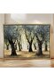 Signtouch Golden Floating Frame Trees Canvas Wall Art 60x90 cm With Outer Frame - 3