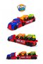 Large Auto Transporter Truck Toy |   Vehicle Carrier Tow Truck 2 Mini Car Set |   Boy's Toy for Ages 3+ - 2