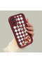 Samsung Galaxy A07 Compatible Case Camera Protector Burgundy Silicone Couple Phone Case Floral Pattern - 3
