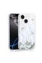 iPhone 15 Case Liquid Glitter Patterned Magsafe Camera Raised Silicone Gzst - 5