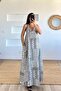 Bohemian Dress with Knitted Back Detail