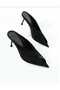 Women's Suede Look Thin Heeled Mule Slippers Pointed Toe Stylish Heels Colors: - 3